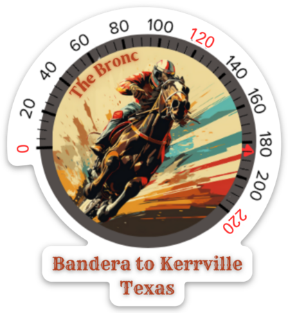 The Bronc Sticker