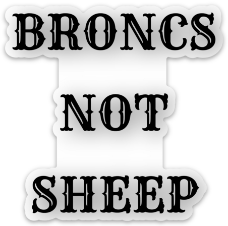 The Bronc Sticker