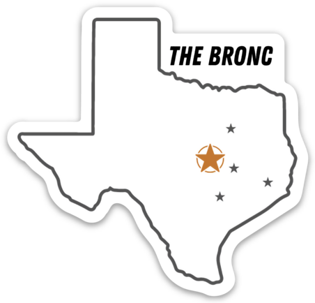 The Bronc Sticker